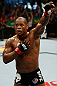 GOLD COAST, AUSTRALIA - DECEMBER 15:  Hector Lombard reacts after knocking out Rousimar Palhares during their middleweight fight at the UFC on FX event on December 15, 2012  at Gold Coast Convention and Exhibition Centre in Gold Coast, Australia.  (Photo by Josh Hedges/Zuffa LLC/Zuffa LLC via Getty Images)