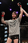 LAS VEGAS, NV - DECEMBER 15:  Johnny Bedford reacts to being declared the winner in his fight against Marcos Vinicius after their bantamweight fight at the TUF 16 Finale on December 15, 2012  at the Joint at the Hard Rock in Las Vegas, Nevada.  (Photo by Jim Kemper/Zuffa LLC/Zuffa LLC via Getty Images) *** Local Caption *** Johny Bedford; Marcos Vinicius