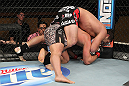 LAS VEGAS, NV - DECEMBER 15:  Shane Del Rosario (top) attempts to submit Pat Barry (bottom) during their heavyweight fight at the TUF 16 Finale on December 15, 2012  at the Joint at the Hard Rock in Las Vegas, Nevada.  (Photo by Jim Kemper/Zuffa LLC/Zuffa LLC via Getty Images) *** Local Caption *** Pat Barry; Shane Del Rosario
