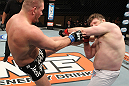 LAS VEGAS, NV - DECEMBER 15:  (L-R) Matt Mitrione kicks Roy Nelson during their heavyweight fight at the TUF 16 Finale on December 15, 2012  at the Joint at the Hard Rock in Las Vegas, Nevada.  (Photo by Jim Kemper/Zuffa LLC/Zuffa LLC via Getty Images) *** Local Caption *** Roy Nelson; Matt Mitrione
