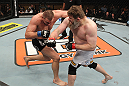 LAS VEGAS, NV - DECEMBER 15:  (R-L) Roy Nelson punches Matt Mitrione during their heavyweight fight at the TUF 16 Finale on December 15, 2012  at the Joint at the Hard Rock in Las Vegas, Nevada.  (Photo by Jim Kemper/Zuffa LLC/Zuffa LLC via Getty Images) *** Local Caption *** Roy Nelson; Matt Mitrione