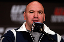 LAS VEGAS, NV - DECEMBER 27:  UFC President Dana White during the final UFC 155 pre-fight press conference on December 27, 2012 at MGM Grand in Las Vegas, Nevada. (Photo by Josh Hedges/Zuffa LLC/Zuffa LLC via Getty Images)