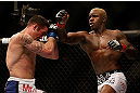 LAS VEGAS, NV - DECEMBER 29:  (R-L) Melvin Guillard punches Jamie Varner during their lightweight fight at UFC 155 on December 29, 2012 at MGM Grand Garden Arena in Las Vegas, Nevada. (Photo by Josh Hedges/Zuffa LLC/Zuffa LLC via Getty Images) *** Local Caption *** Melvin Guillard; Jamie Varner