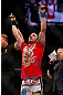 LAS VEGAS, NV - DECEMBER 29:  Jamie Varner reacts to being declared the winner over Melvin Guillard after their lightweight fight at UFC 155 on December 29, 2012 at MGM Grand Garden Arena in Las Vegas, Nevada. (Photo by Josh Hedges/Zuffa LLC/Zuffa LLC via Getty Images) *** Local Caption *** Melvin Guillard; Jamie Varner