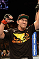 LAS VEGAS, NV - DECEMBER 29:  Yushin Okami reacts to his victory over Alan Belcher after their middleweight fight at UFC 155 on December 29, 2012 at MGM Grand Garden Arena in Las Vegas, Nevada. (Photo by Donald Miralle/Zuffa LLC/Zuffa LLC via Getty Images) *** Local Caption *** Yushin Okami; Alan Belcher