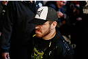 LAS VEGAS, NV - DECEMBER 29:  Jim Miller walks to the Octagon before his lightweight fight at UFC 155 on December 29, 2012 at MGM Grand Garden Arena in Las Vegas, Nevada. (Photo by Josh Hedges/Zuffa LLC/Zuffa LLC via Getty Images) *** Local Caption *** Joe Lauzon; Jim Miller
