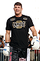 SAO PAULO, BRAZIL - JANUARY 16:  Michael Bisping participates in an open workout session for media and fans on January 16, 2013 at Parque Anhangabau in Sao Paulo, Brazil. (Photo by Josh Hedges/Zuffa LLC/Zuffa LLC via Getty Images)