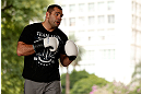 SAO PAULO, BRAZIL - JANUARY 16:  Gabriel Gonzaga participates in an open workout session for media and fans on January 16, 2013 at Parque Anhangaba&Atilde;&ordm; in Sao Paulo, Brazil. (Photo by Josh Hedges/Zuffa LLC/Zuffa LLC via Getty Images)