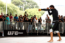 SAO PAULO, BRAZIL - JANUARY 16:  Milton Vieira participates in an open workout session for media and fans on January 16, 2013 at Parque Anhangabau in Sao Paulo, Brazil. (Photo by Josh Hedges/Zuffa LLC/Zuffa LLC via Getty Images)