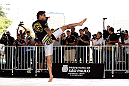 SAO PAULO, BRAZIL - JANUARY 16:  Thiago Tavares participates in an open workout session for media and fans on January 16, 2013 at Parque Anhangabau in Sao Paulo, Brazil. (Photo by Josh Hedges/Zuffa LLC/Zuffa LLC via Getty Images)