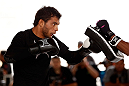 SAO PAULO, BRAZIL - JANUARY 16:  Milton Vieira participates in an open workout session for media and fans on January 16, 2013 at Parque Anhangabau in Sao Paulo, Brazil. (Photo by Josh Hedges/Zuffa LLC/Zuffa LLC via Getty Images)
