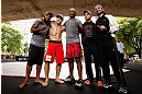 SAO PAULO, BRAZIL - JANUARY 16:  Daniel Sarafian participates in an open workout session for media and fans on January 16, 2013 at Parque Anhangabau in Sao Paulo, Brazil. (Photo by Josh Hedges/Zuffa LLC/Zuffa LLC via Getty Images)