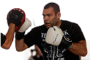 SAO PAULO, BRAZIL - JANUARY 16:  Gabriel Gonzaga participates in an open workout session for media and fans on January 16, 2013 at Parque Anhangabau in Sao Paulo, Brazil. (Photo by Josh Hedges/Zuffa LLC/Zuffa LLC via Getty Images)