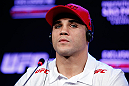 SAO PAULO, BRAZIL - JANUARY 17:  Daniel Sarafian interacts with media during a UFC press conference on January 17, 2013 at the Hilton Hotel in Sao Paulo, Brazil. (Photo by Josh Hedges/Zuffa LLC/Zuffa LLC via Getty Images)