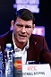 SAO PAULO, BRAZIL - JANUARY 17:  Michael Bisping interacts with media during a UFC press conference on January 17, 2013 at the Hilton Hotel in Sao Paulo, Brazil. (Photo by Josh Hedges/Zuffa LLC/Zuffa LLC via Getty Images)