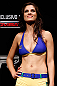 SAO PAULO, BRAZIL - JANUARY 18:  UFC Octagon Girl Aline Caroline Franzoi stands on stage during the UFC on FX official weigh-in event on January 18, 2013 at Ibirapuera Gymnasium in Sao Paulo, Brazil. (Photo by Josh Hedges/Zuffa LLC/Zuffa LLC via Getty Images)