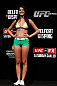 SAO PAULO, BRAZIL - JANUARY 18:  UFC Octagon Girl Camila Rodrigues de Oliveira stands on stage during the UFC on FX official weigh-in event on January 18, 2013 at Ibirapuera Gymnasium in Sao Paulo, Brazil. (Photo by Josh Hedges/Zuffa LLC/Zuffa LLC via Getty Images)