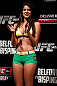 SAO PAULO, BRAZIL - JANUARY 18:  UFC Octagon Girl Camila Rodrigues de Oliveira stands on stage during the UFC on FX official weigh-in event on January 18, 2013 at Ibirapuera Gymnasium in Sao Paulo, Brazil. (Photo by Josh Hedges/Zuffa LLC/Zuffa LLC via Getty Images)