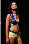 SAO PAULO, BRAZIL - JANUARY 18:  UFC Octagon Girl Aline Caroline Franzoi stands on stage during the UFC on FX official weigh-in event on January 18, 2013 at Ibirapuera Gymnasium in Sao Paulo, Brazil. (Photo by Josh Hedges/Zuffa LLC/Zuffa LLC via Getty Images)