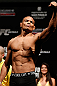 SAO PAULO, BRAZIL - JANUARY 18:  Francisco Trinaldo weighs in during the UFC on FX official weigh-in event on January 18, 2013 at Ibirapuera Gymnasium in Sao Paulo, Brazil. (Photo by Josh Hedges/Zuffa LLC/Zuffa LLC via Getty Images)