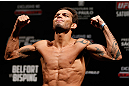 SAO PAULO, BRAZIL - JANUARY 18:  Milton Vieira weighs in during the UFC on FX official weigh-in event on January 18, 2013 at Ibirapuera Gymnasium in Sao Paulo, Brazil. (Photo by Josh Hedges/Zuffa LLC/Zuffa LLC via Getty Images)