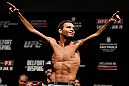 SAO PAULO, BRAZIL - JANUARY 18:  Milton Vieira weighs in during the UFC on FX official weigh-in event on January 18, 2013 at Ibirapuera Gymnasium in Sao Paulo, Brazil. (Photo by Josh Hedges/Zuffa LLC/Zuffa LLC via Getty Images)
