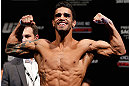 SAO PAULO, BRAZIL - JANUARY 18:  Thiago Tavares weighs in during the UFC on FX official weigh-in event on January 18, 2013 at Ibirapuera Gymnasium in Sao Paulo, Brazil. (Photo by Josh Hedges/Zuffa LLC/Zuffa LLC via Getty Images)