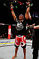 SAO PAULO, BRAZIL - JANUARY 19:   Francisco Trinaldo reacts after defeating C.J. Keith in their lightweight fight at the UFC on FX event on January 19, 2013 at Ibirapuera Gymnasium in Sao Paulo, Brazil. (Photo by Josh Hedges/Zuffa LLC/Zuffa LLC via Getty Images)