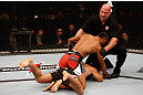 SAO PAULO, BRAZIL - JANUARY 19:  (R-L) Referee Dan Miragliotta calls time after an illegal strike by Yuri Alcantara against Pedro Nobre in their bantamweight fight at the UFC on FX event on January 19, 2013 at Ibirapuera Gymnasium in Sao Paulo, Brazil. (Photo by Josh Hedges/Zuffa LLC/Zuffa LLC via Getty Images)