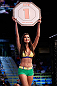 SAO PAULO, BRAZIL - JANUARY 19:  UFC Octagon Girl Camila Rodrigues de Oliveira introduces a round during the UFC on FX event on January 19, 2013 at Ibirapuera Gymnasium in Sao Paulo, Brazil. (Photo by Josh Hedges/Zuffa LLC/Zuffa LLC via Getty Images)