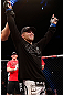 SAO PAULO, BRAZIL - JANUARY 19:  Nik Lentz reacts after defeating Diego Nunes in their featherweight fight at the UFC on FX event on January 19, 2013 at Ibirapuera Gymnasium in Sao Paulo, Brazil.  (Photo by Josh Hedges/Zuffa LLC/Zuffa LLC via Getty Images)