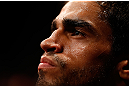 SAO PAULO, BRAZIL - JANUARY 19:  Thiago Tavares prepares to enter the Octagon before his lightweight fight against Khabib Nurmagomedov at the UFC on FX event on January 19, 2013 at Ibirapuera Gymnasium in Sao Paulo, Brazil. (Photo by Josh Hedges/Zuffa LLC/Zuffa LLC via Getty Images)