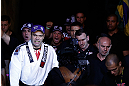SAO PAULO, BRAZIL - JANUARY 19:  Gabriel Gonzaga prepares to enter the Octagon before his heavyweight fight against Ben Rothwell at the UFC on FX event on January 19, 2013 at Ibirapuera Gymnasium in Sao Paulo, Brazil. (Photo by Josh Hedges/Zuffa LLC/Zuffa LLC via Getty Images)
