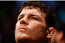 SAO PAULO, BRAZIL - JANUARY 19:  Michael Bisping prepares to enter the Octagon before his middleweight fight against Vitor Belfort at the UFC on FX event on January 19, 2013 at Ibirapuera Gymnasium in Sao Paulo, Brazil. (Photo by Josh Hedges/Zuffa LLC/Zuffa LLC via Getty Images)