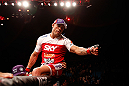 SAO PAULO, BRAZIL - JANUARY 19:  Vitor Belfort reacts after knocking out Michael Bisping in their middleweight fight at the UFC on FX event on January 19, 2013 at Ibirapuera Gymnasium in Sao Paulo, Brazil. (Photo by Josh Hedges/Zuffa LLC/Zuffa LLC via Getty Images)