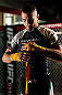 CHICAGO, IL - JANUARY 23:  Ricardo Lamas conducts an open workout session for media on January 23, 2013 at UFC Gym in Chicago, Illinois. (Photo by Josh Hedges/Zuffa LLC/Zuffa LLC via Getty Images)