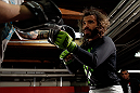 CHICAGO, IL - JANUARY 23:  Clay Guida conducts an open workout session for media on January 23, 2013 at UFC Gym in Chicago, Illinois. (Photo by Josh Hedges/Zuffa LLC/Zuffa LLC via Getty Images)