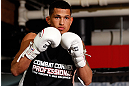 CHICAGO, IL - JANUARY 23:  Anthony Pettis conducts an open workout session for media on January 23, 2013 at UFC Gym in Chicago, Illinois. (Photo by Josh Hedges/Zuffa LLC/Zuffa LLC via Getty Images)