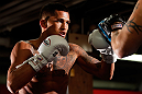 CHICAGO, IL - JANUARY 23:  Anthony Pettis conducts an open workout session for media on January 23, 2013 at UFC Gym in Chicago, Illinois. (Photo by Josh Hedges/Zuffa LLC/Zuffa LLC via Getty Images)