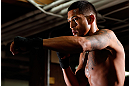 CHICAGO, IL - JANUARY 23:  Anthony Pettis conducts an open workout session for media on January 23, 2013 at UFC Gym in Chicago, Illinois. (Photo by Josh Hedges/Zuffa LLC/Zuffa LLC via Getty Images)