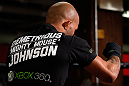 CHICAGO, IL - JANUARY 23:  Demetrious "Mighty Mouse" Johnson conducts an open workout session for media on January 23, 2013 at UFC Gym in Chicago, Illinois. (Photo by Josh Hedges/Zuffa LLC/Zuffa LLC via Getty Images)