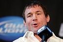 CHICAGO, IL - JANUARY 24:  UFC Hall of Famer Matt Hughes announces his retirement from fighting during the UFC on FOX press conference on January 24, 2013 at the United Center in Chicago, Illinois. (Photo by Josh Hedges/Zuffa LLC/Zuffa LLC via Getty Images)