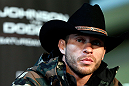 CHICAGO, IL - JANUARY 24:  Donald "Cowboy" Cerrone interacts with media during the UFC on FOX press conference on January 24, 2013 at the United Center in Chicago, Illinois. (Photo by Josh Hedges/Zuffa LLC/Zuffa LLC via Getty Images)