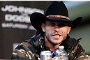 CHICAGO, IL - JANUARY 24:  Donald "Cowboy" Cerrone interacts with media during the UFC on FOX press conference on January 24, 2013 at the United Center in Chicago, Illinois. (Photo by Josh Hedges/Zuffa LLC/Zuffa LLC via Getty Images)