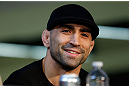 CHICAGO, IL - JANUARY 24:  Ricardo Lamas interacts with media during the UFC on FOX press conference on January 24, 2013 at the United Center in Chicago, Illinois. (Photo by Josh Hedges/Zuffa LLC/Zuffa LLC via Getty Images)