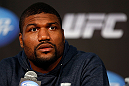 CHICAGO, IL - JANUARY 24:  Quinton "Rampage" Jackson interacts with media during the UFC on FOX press conference on January 24, 2013 at the United Center in Chicago, Illinois. (Photo by Josh Hedges/Zuffa LLC/Zuffa LLC via Getty Images)