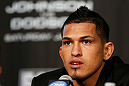 CHICAGO, IL - JANUARY 24:  Anthony Pettis interacts with media during the UFC on FOX press conference on January 24, 2013 at the United Center in Chicago, Illinois. (Photo by Josh Hedges/Zuffa LLC/Zuffa LLC via Getty Images)