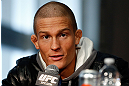 CHICAGO, IL - JANUARY 24:  Erik Koch interacts with media during the UFC on FOX press conference on January 24, 2013 at the United Center in Chicago, Illinois. (Photo by Josh Hedges/Zuffa LLC/Zuffa LLC via Getty Images)