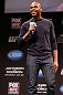 CHICAGO, IL - JANUARY 25:  UFC light heavyweight champion Jon Jones interacts with fans during a Q&A session before the UFC on FOX weigh-in on January 25, 2013 at the Chicago Theatre in Chicago, Illinois. (Photo by Josh Hedges/Zuffa LLC/Zuffa LLC via Getty Images)