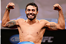 CHICAGO, IL - JANUARY 25:  Rafael Natal weighs in during the UFC on FOX weigh-in on January 25, 2013 at the Chicago Theatre in Chicago, Illinois. (Photo by Josh Hedges/Zuffa LLC/Zuffa LLC via Getty Images)
